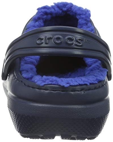 Crocs Classic Lined Clog K, Zuecos Unisex niños, Azul (Navy/Cerulean Blue), 22-23 EU