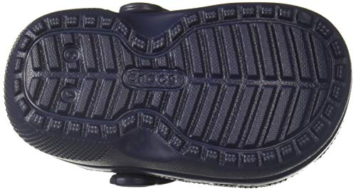 Crocs Classic Lined Clog K, Zuecos Unisex niños, Azul (Navy/Charcoal), 27-28 EU