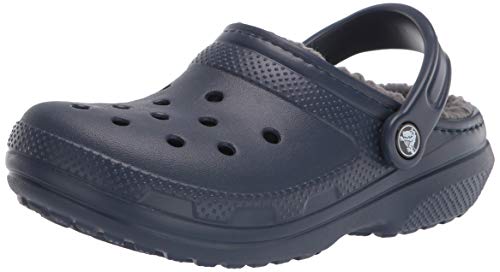 Crocs Classic Lined Clog, Zuecos Unisex, Azul (Navy/Charcoal), 38/39 EU