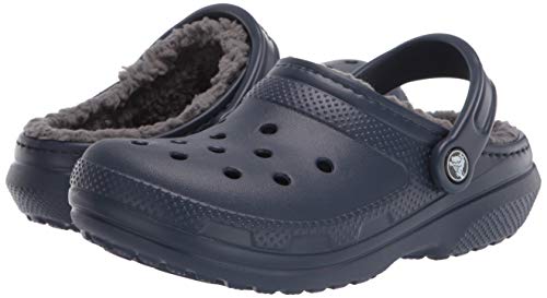 Crocs Classic Lined Clog, Zuecos Unisex, Azul (Navy/Charcoal), 41/42 EU