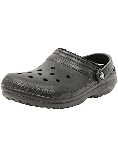 Crocs Classic Lined Clog, Zuecos Unisex, Negro, 36/37 EU