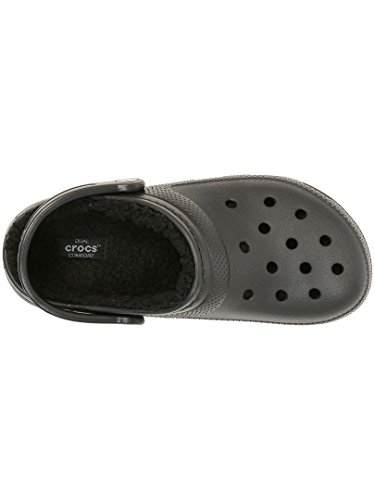 Crocs Classic Lined Clog, Zuecos Unisex, Negro, 36/37 EU