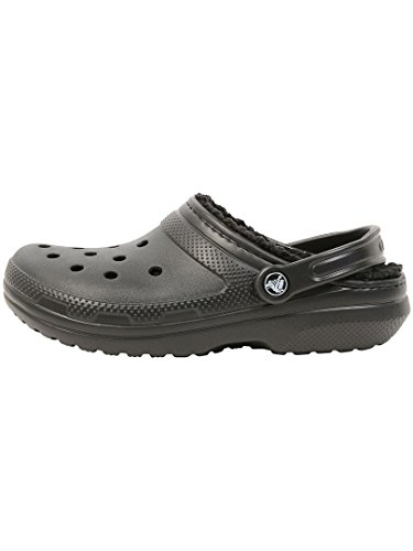 Crocs Classic Lined Clog, Zuecos Unisex, Negro, 36/37 EU