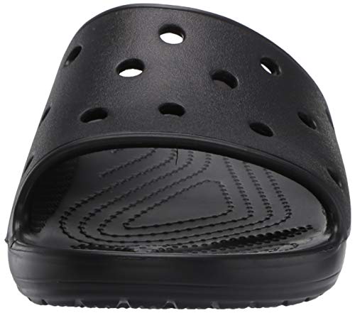Crocs Classic Slide, Sandalias de Punta Descubierta Unisex Adulto, Negro (Black 001), 45/46 EU