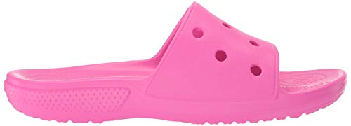 Crocs Classic Slide, Sandalias de Punta Descubierta Unisex Adulto, Rosa (Electric Pink 6qq), 39/40 EU