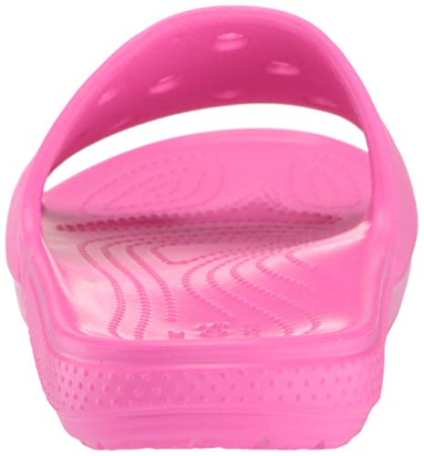 Crocs Classic Slide, Sandalias de Punta Descubierta Unisex Adulto, Rosa (Electric Pink 6qq), 39/40 EU