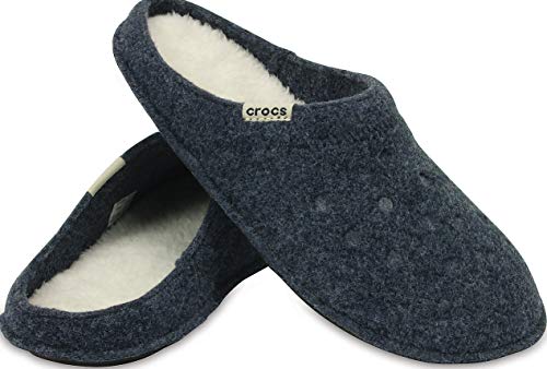 Crocs Classic Slipper, Zapatillas de Estar por casa Unisex Adulto, Azul (Nautical Navy/Oatmeal), 38/39 EU