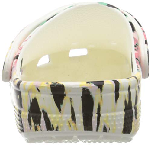 CROCS Classic Tie Dye Mania Clog, Chanclas Tiempo Libre y Sportwear Unisex Adulto, Multicolor (Multi/White), 40/41 EU