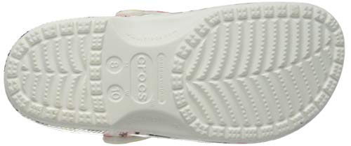 CROCS Classic Tie Dye Mania Clog, Chanclas Tiempo Libre y Sportwear Unisex Adulto, Multicolor (Multi/White), 40/41 EU