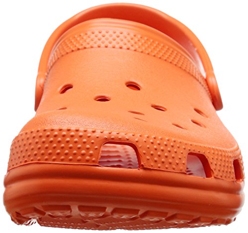 Crocs Classic U Zuecos con Correa Trasera Unisex Adulto Naranja (Mandarina) 43-44