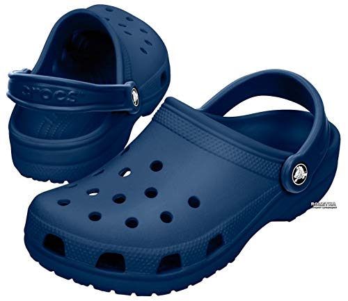 Crocs Classic Zuecos con Correa Trasera Unisex Adulto Navy 37-38