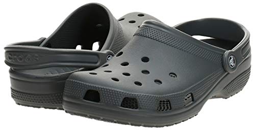 Crocs Classic Zuecos con Correa Trasera Unisex Adulto Slate Grey 41-42