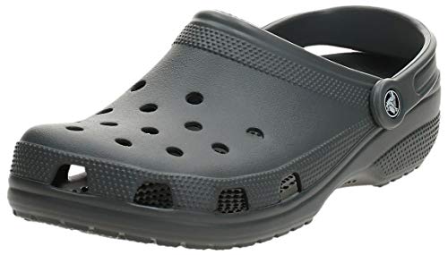 Crocs Classic Zuecos con Correa Trasera Unisex Adulto Slate Grey 41-42