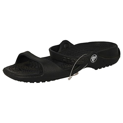 Crocs Cleo, Sandalias de Punta Descubierta para Mujer, Negro Black 060, 36/37 EU