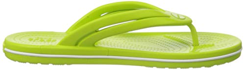Crocs Crocband Flip, Chanclas Mujer, Green (Lime Punch), 38.5 EU