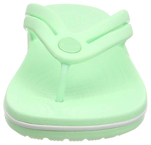Crocs Crocband Flip, Chanclas Mujer, Green (Neo Mint), 38/39 EU
