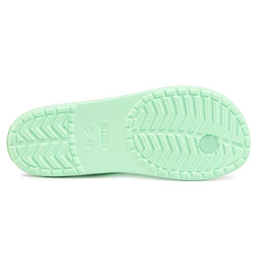 Crocs Crocband Flip, Chanclas Mujer, Green (Neo Mint), 38/39 EU