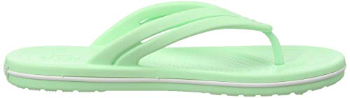 Crocs Crocband Flip, Chanclas Mujer, Green (Neo Mint), 38/39 EU