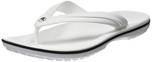 Crocs Crocband Flip, Unisex Adulto, White, 37/38 EU