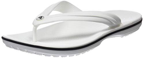 Crocs Crocband Flip, Unisex Adulto, White, 37/38 EU