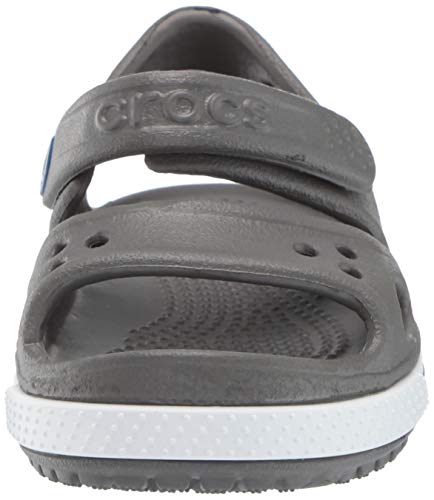 Crocs Crocband II Sandal PS K, Sandalias Unisex Niños, Gris (Slate Grey/Blue Jean), 20/21 EU