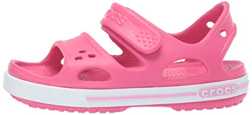 Crocs Crocband II Sandal PS K, Sandalias Unisex Niños, Rosa (Paradise Pink/Carnation), 22/23 EU