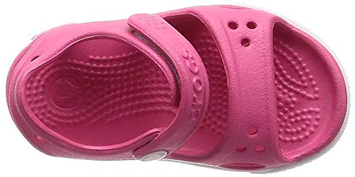 Crocs Crocband II Sandal PS K, Sandalias Unisex Niños, Rosa (Paradise Pink/Carnation), 22/23 EU