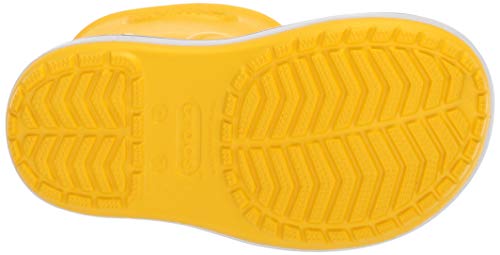 Crocs Crocband Rain Boot Kids, Botas de Agua Unisex Niños, Amarillo (Yellow/Navy 734), 29/30 EU