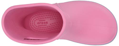 Crocs Crocband Rain Boot Kids, Botas de Agua Unisex Niños, Rosa (Pink Lemonade/Lavender 6qm), 28/29 EU