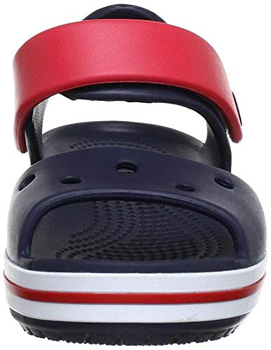 Crocs Crocband Sandal Kids, Sandalias Unisex Niños, Azul (Navy/Red), 27/28 EU