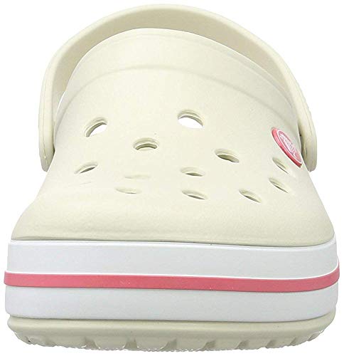 Crocs Crocband U, Zuecos Unisex Adulto, Beige (Stucco-Melon 1AS), 36-37 EU