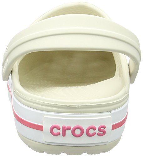 Crocs Crocband U, Zuecos Unisex Adulto, Beige (Stucco-Melon 1AS), 36-37 EU