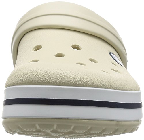 Crocs Crocband U, Zuecos Unisex Adulto, Blanco (White), 36-37 EU