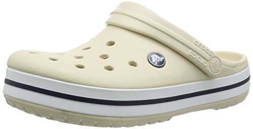 Crocs Crocband U, Zuecos Unisex Adulto, Blanco (White), 36-37 EU