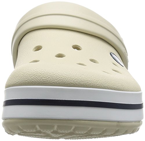 Crocs Crocband U, Zuecos Unisex Adulto, Blanco (White), 43-44 EU