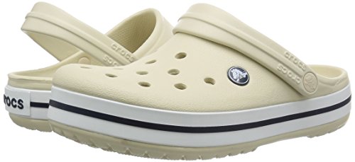 Crocs Crocband U, Zuecos Unisex Adulto, Blanco (White), 43-44 EU