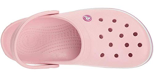 Crocs Crocband U, Zuecos Unisex Adulto, Rosa (Pearl Pink-Wild Orchid), 38-39 EU