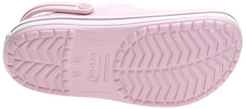 Crocs Crocband Unisex, Zuecos Mujer, Pearl Pink/Wild Orchid, 39/40 EU