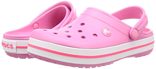 Crocs Crocband, Zuecos Unisex Adulto, Rosa (Pink Lemonade/White 62p), 38/39 EU