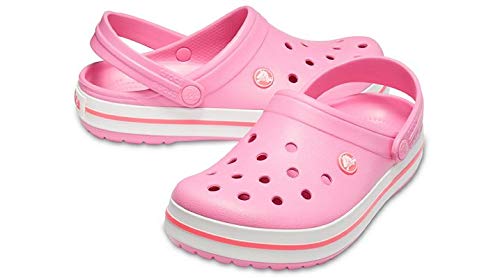 Crocs Crocband, Zuecos Unisex Adulto, Rosa (Pink Lemonade/White 62p), 41/42 EU