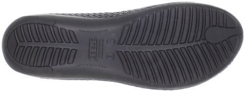crocs CrosMesh Bllt Flt Blk/Blk W4 12240-060-409 - Bailarinas para mujer, Negro, 38