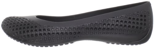 crocs CrosMesh Bllt Flt Blk/Blk W4 12240-060-409 - Bailarinas para mujer, Negro, 38