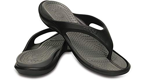 Crocs Flip Flops, Chanclas Unisex Adulto, Negro (Black/Smoke), 41/42 EU