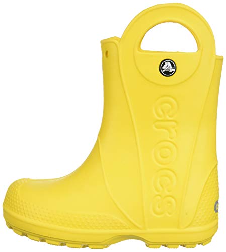 Crocs Handle It Rain Boot, Botas de Agua Unisex Niños, Amarillo, 33/34 EU