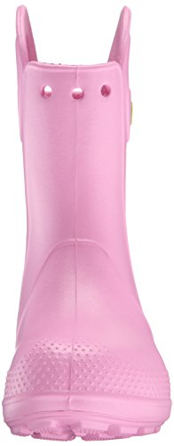 Crocs Handle It Rain Boot K, Botas de Agua Unisex Niños, Rosa (Carnation), 28/29 EU