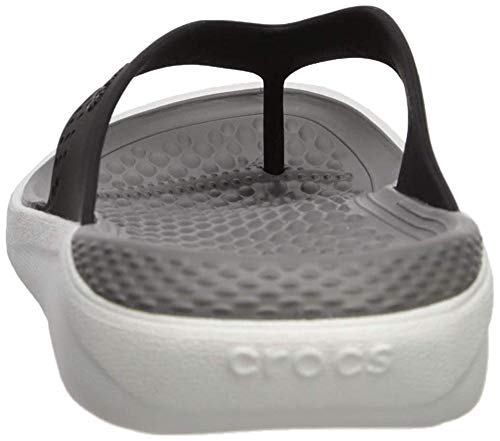 Crocs LiteRide Flip, Chanclas Unisex Adulto, Multicolor (Black/Smoke 05m), 41/42 EU