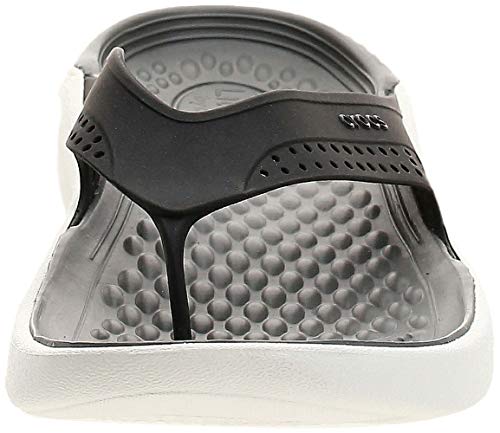 Crocs LiteRide Flip, Chanclas Unisex Adulto, Multicolor (Black/Smoke 05m), 41/42 EU