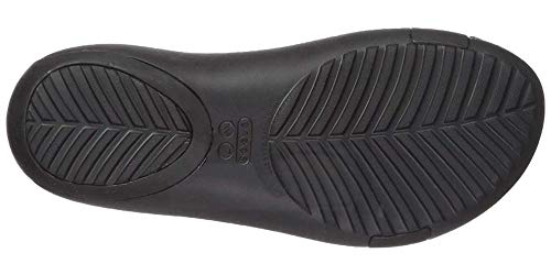 Crocs Serena Sandal Women, Sandalias de Punta Descubierta para Mujer, Negro Black 060, 39.5 EU