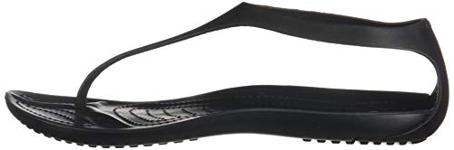 Crocs Sexi Flip Women, Sandalias Mujer, Negro (Black/Black), 34 EU