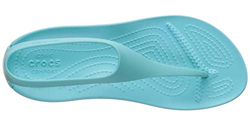 Crocs Sexi Flip Women, Sandalias para Mujer, Azul (Pool 40m), 37/38 EU